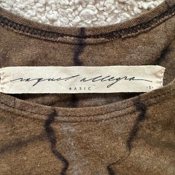 Raquel Allegra Dress Women’s Size 1 (Medium) Brown Tie Dye Point Sleeveless Midi - Picture 10 of 13